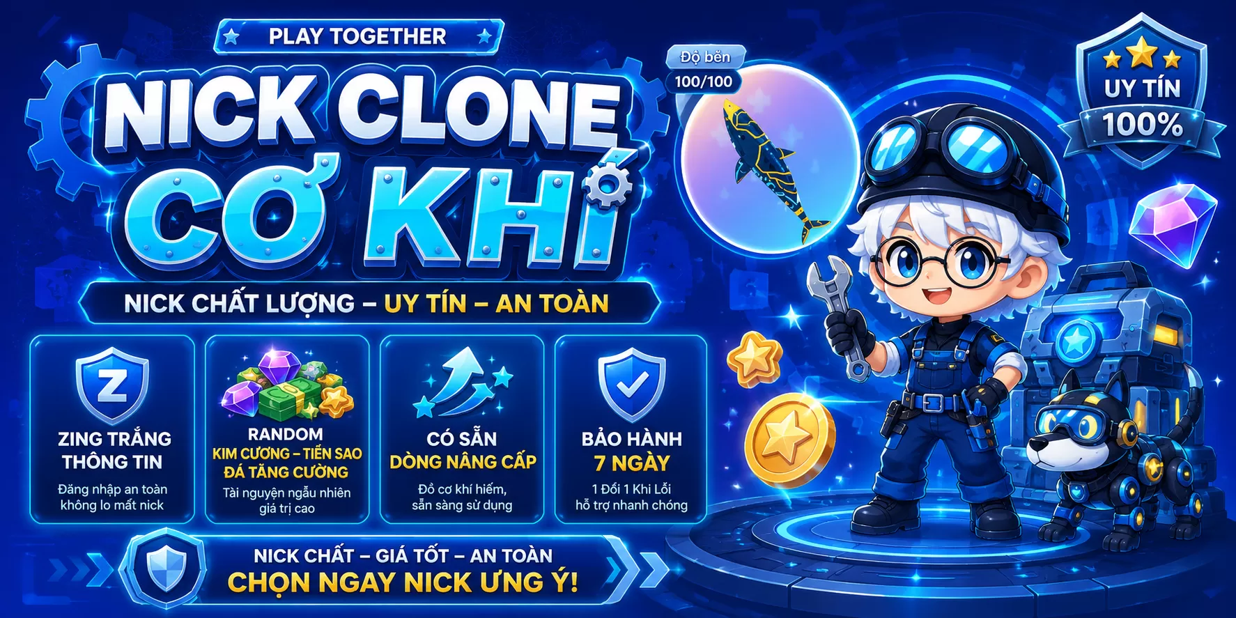 CƠ KHÍ NHIỀU ĐÁ QUÝ TIỀN SAO COUPON